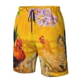 thumbnail image 5 of Kdxio The Chicken Family Pattern Mens Casual Shorts - Drawstring Summer Beach Sports Shorts for Men, 5 of 9