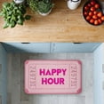 thumbnail image 4 of Stupell Industries Pink Happy Hour Ticket Printed Anti-Fatigue Floor Mat, design by Lil' Rue, 30"x18", 4 of 9