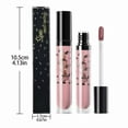 BONINGGG Small Black Pattern Lip Glaze Velvet Lip Gloss 12 Colors Does
