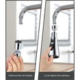 thumbnail image 4 of Aireador de grifo, grifo de cocina con aireador giratorio de 360 ​​°, filtro de ahorro de agua de 3 modos, ahorrador de agua M22 M24 para grifo, plateado, 14,6*5,3 cm TUNC Sencillez, 4 of 5