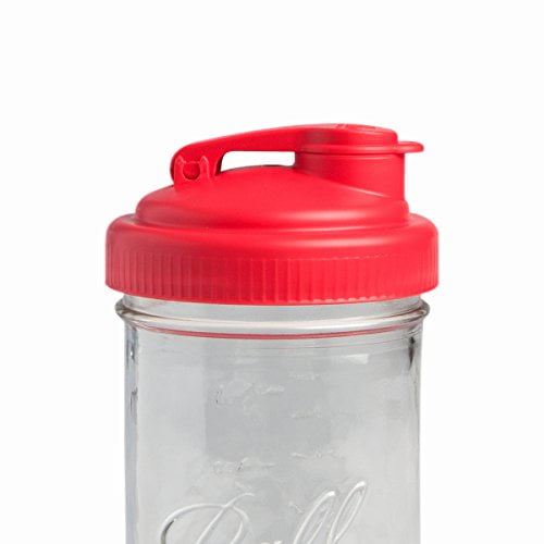 Recap Mason Jars Pour, Wide Mouth, Canning Jar Lid, Red