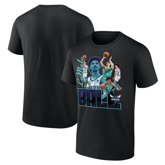 Men's LaMelo Ball Black Charlotte Hornets Notorious 3.0 Player T-Shirt