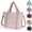 Light Pink - Small, variant on Tote Bag for Women Crossbody Bags with Adjustable Strap, Small/Large Bag Handbag Travel Purse