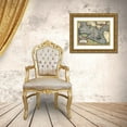 thumbnail image 3 of Ortelius, Abraham 14x12 Gold Ornate Wood Framed with Double Matting Museum Art Print Titled - Map of the Pacific Ocean, 1589, 3 of 4