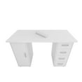 thumbnail image 3 of Double Edged Manicure Nail Table,Nail Table Station Desk with 4 Drawer sand 2 Storage Box,Spa Beauty Salon Nail Table Station Desk Art Equipment, 3 of 9
