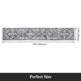 thumbnail image 3 of MeyJey Boho Indoor Hallway Runner Rug 2.6'x14', Oriental Non Slip Machine Washable Area Rug Distressed Vintage Floor Carpet for Bedroom Kitchen Dinning/Living/Laundry Room, Gray, 3 of 12
