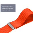 thumbnail image 3 of BIGLUFU Men's Suspenders, with Heavy Duty Clip Wide X-Back for Work Adjustable Suspenders （Orange Neon）, 3 of 8