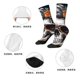 thumbnail image 5 of Balery Flower Horn Skull A Calcetas Largas con Estampado para Hombre y Mujer – Suaves y Transpirables, Talla Única (US 5-11), 5 of 6