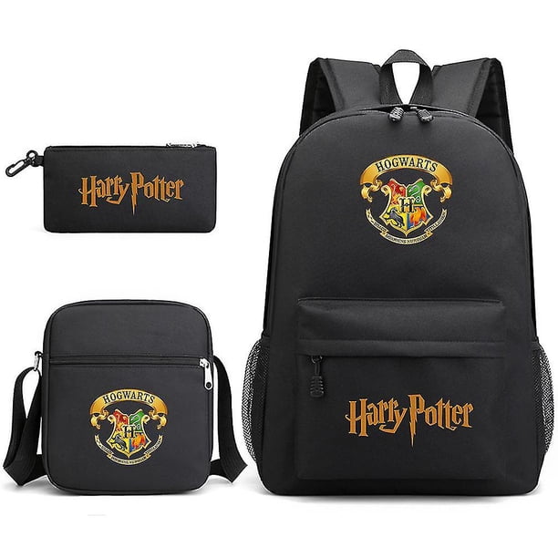 Children's Harry Potter Three-piece School Bag Printed Large Capacity Outdoor Backpack