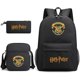 thumbnail image 1 of Children's Harry Potter Three-piece School Bag Printed Large Capacity Outdoor Backpack, 1 of 1
