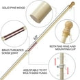 thumbnail image 7 of Anley 60" Solid Pine Wooden House Flagpole - 5 Ft Wall Mount Wood Flag Pole (Flag and Flagpole Holder NOT Included), 7 of 7