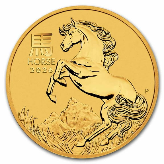 2026 Australia 1/10 oz Gold Lunar Horse BU (Series III)