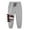 Grey, variant on Toddler Boys Sweatpants Cartoon Dinosaur Embroidery Active Jogger Pants, Sizes 2-3