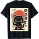 thumbnail image 1 of Camiseta divertida de Samurai Ninja Cat Warrior Japanese Anime Gifts, 1 of 2