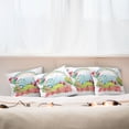 thumbnail image 3 of Ambesonne Colorful Throw Pillow Cover 4 Pack, Village Hill Circus, 24", Multicolor, 3 of 6