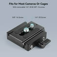 thumbnail image 4 of SmallRig Quick Release Clamp and Plate for Mirrorless and DSLR Cameras (Arca-type Compatible), 4 of 7