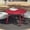 Red, variant on Patio Coffee Table, Round Patio Side Table, Coffee Table, Modern, Stylish, Living Room, Outdoor, Home Decor, Versatile, Red