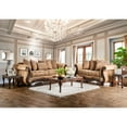 thumbnail image 4 of Furniture of America Ersa Traditional Gold Chenille Padded Loveseat by, 4 of 5
