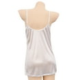 thumbnail image 4 of DYMADE Womens Satin Silk Strappy Lingerie Sexy Chemise Nightie Shirt Gown, 4 of 4