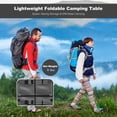 thumbnail image 5 of 3 FT Folding Grill Table for Outside, Lightweight Portable Metal Aluminum Outdoor Grill Table with Adjustable Height Legs, Great for Camping Picnic Cooking BBQ, Silver Black, 5 of 17