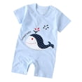 thumbnail image 2 of Hessimy 2Pcs Infant Baby Boy Summer Outfit Short Romper Onesie Short Sleeve Jumpsuit Newborn Coming Home Clothes,Lightweight 6-12 Months 12-24 Months 2t 3t 4t 5t 6t 7t 8t 9t Children 0-6 Months, 2 of 6
