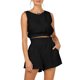 thumbnail image 1 of Top Sin Mangas Y Pantalones Cortos De Dos Piezas Top corto y trajes cortos para mujer, ropa de verano sencilla suelta informal (negro M) Ygjytge para Mujer Negro T XXL, 1 of 6