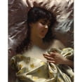 thumbnail image 2 of Joseph Lieck 15x18 Black Ornate Wood Framed Double Matted Museum Art Print Titled - Sleeping Beauty (1889), 2 of 5