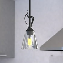 Cinta Bronze Mini Pendant Ceiling Light Clear Glass