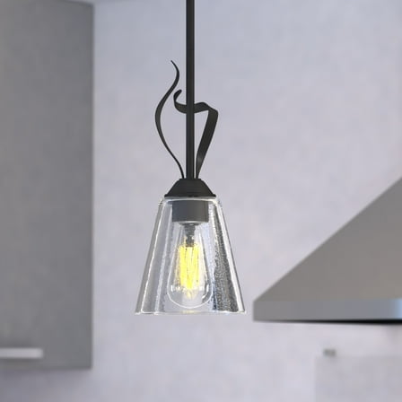 Cinta Bronze Mini Pendant Ceiling Light Clear Glass
