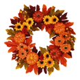thumbnail image 3 of pitrice Couronne d'Automne Guirlande Artificielle Récolte Porte d'Entrée Couronne Mur d'Automne Table de Porche, 3 of 8