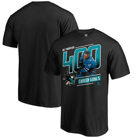Joe Thornton San Jose Sharks Fanatics Branded Player Milestone T-Shirt -