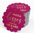 thumbnail image 4 of Inkdotpot 100 Pack Real Gold Foil Paper Tags Hugs & Kisses From The Wedding Favor Hang Tags, 4 of 6