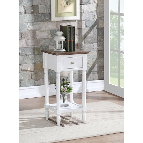Minimalist Accent Table - 28" High Side Table - Living Room Display