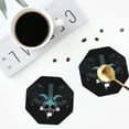 thumbnail image 4 of Lsque The Binding of Isaac Pattern 4" Drink Coasters Set of 6, Leather Absorbent Coasters, Table Coaster Set Decorative Coffee Cup Coasters Housewarming Gift, 4 of 7