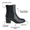 thumbnail image 2 of Journee Collection Womens Tayshia Tru Comfort Foam Back Heel Zip Stacked Heel Booties, 2 of 6