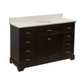 thumbnail image 5 of Aria 60" Single Bathroom Vanity with Chocolate Cabinet and Quartz Top, 5 of 8