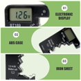 thumbnail image 3 of Mini Digital Battery Tester, ABS Universal Battery Tester with High Definition LCD Display for Types D CAA N LR44 9V 6F22 for Energy Management Use in Electronic Devices, 3 of 5