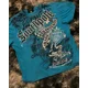 thumbnail image 3 of Camiseta de manga corta con cuello redondo para hombre, camisa con estampado gótico azul Retro, estilo Hip Hop, ropa de calle a la moda, talla grande, Y2K, 3 of 3