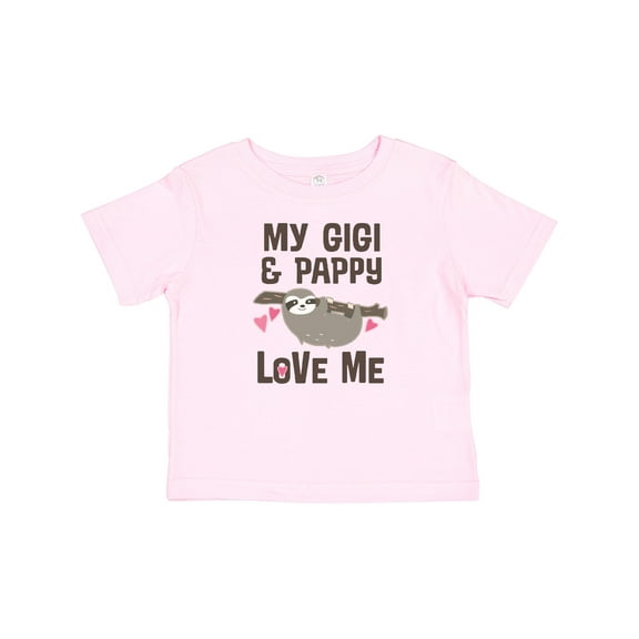 Inktastic My Gigi and Pappy Love Me Girls Baby T-Shirt
