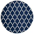 thumbnail image 1 of Safavieh Chatham Dark Blue Contemporary Rug - Round 7', 1 of 3