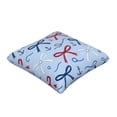 thumbnail image 3 of Multi-Size Linen Sofa Pillow Cover Invisible Zipper Open And Close Strong Use For Sofa Chair Garden Sofa Car Nautical Theme Thin Ribbon Bow Pattern 16"X16", 3 of 8