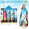thumbnail image 6 of Tirrinia Lightweight Beach Poncho Towel with Hood for Adult, Quick Dry Travel, Surfer Pool Camping, 6 of 6