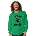 thumbnail image 5 of Funny Christmas Get Baked Gingerbread Sweatshirt for Men or Women Brisco Brands S, 5 of 5