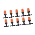 thumbnail image 2 of 10 Piezas Emisores de Riego por Goteo Boquilla Atomizadora de Tres Vías Aspersor Microajustable Plástico Polipropileno Adecuado para Jardinería Invernadero Patio Siembra, 2 of 6