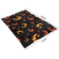 thumbnail image 4 of Black Halloween Pumpkin Faces Blanket,Comfortable Soft Lamb Wool Throw Blanket,All Season,Warm Lightweight Blankets for Sofa Bed Couch Living Room Chair,40"x50", 4 of 4