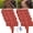 Brick Red, variant on Stone-Look Garden Edging Border, No Dig Interlocking Landscape Fence for Flower Beds & Lawn, Flexible Plastic Retaining Wall Edging, Decorative Outdoor Grass Border for Yard & Garden (10, Black)
