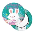 thumbnail image 2 of Fotbe Happy easter Pattern Stool Covers Round,Waterproof Round Bar Stool Covers Bar Chair Covers Washable Stool Cushion Slipcover for 12-14 Inch Chair-13 inch, 2 of 7