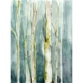 thumbnail image 2 of Goldberger, Jennifer 25x32 Black Ornate Wood Framed with Double Matting Museum Art Print Titled - Treeline Watercolor I, 2 of 4