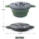 thumbnail image 2 of Olla Plegable para Exteriores Olla de Silicona para Senderismo Olla de Picnic PortáTil Olla de Camping de Acero Inoxidable,Verde, 2 of 5