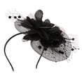 thumbnail image 4 of Sombrero de Flores Fascinator para Mujer Negro Prettyia 1x, 4 of 8